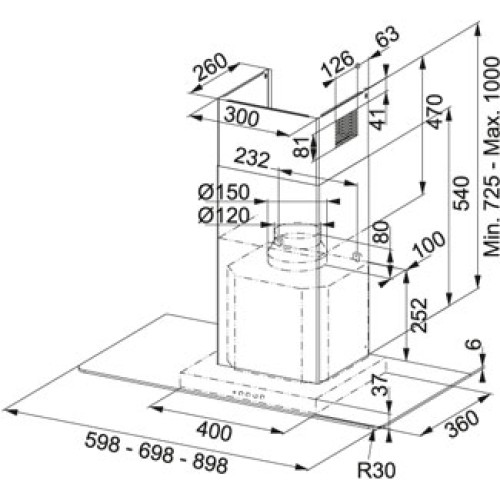 Вытяжка Franke FLI 605 XS