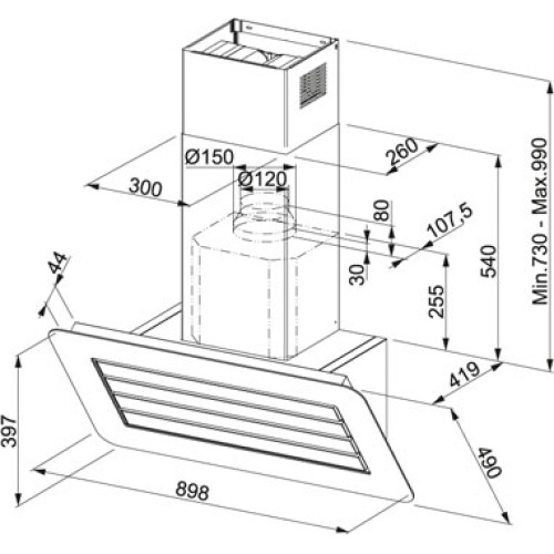 Вытяжка Franke FRO 908 BK/XS