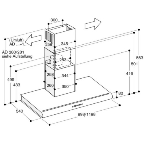 Вытяжка Gaggenau AW 280-190