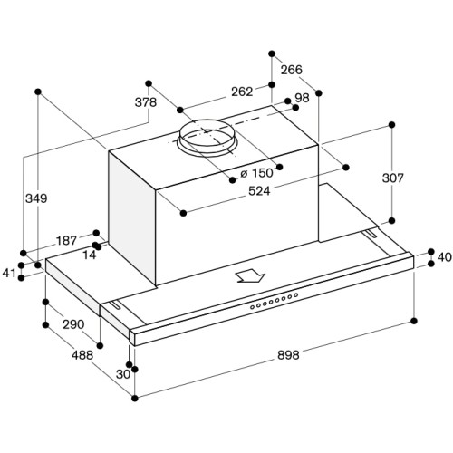 Встраиваемая вытяжка Gaggenau AF 210-190