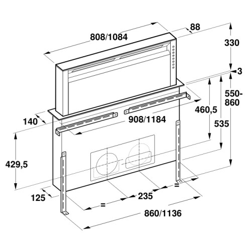 Встраиваемая вытяжка Gaggenau AL 400-191