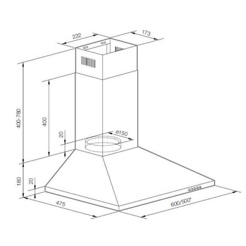 Вытяжка Graude DHP 50.0 W