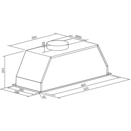 Встраиваемая вытяжка Graude LB 52.0 W