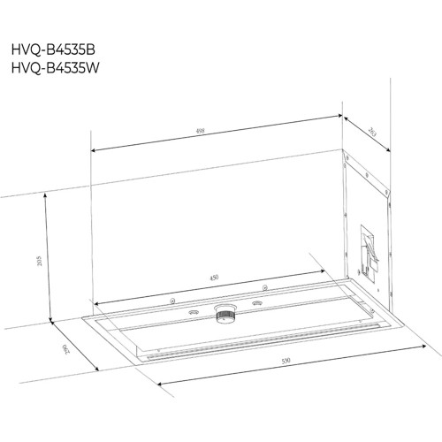 Встраиваемая вытяжка Haier HVQ-B4535W
