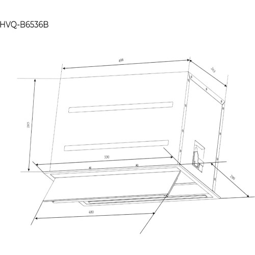 Встраиваемая вытяжка Haier HVQ-B6536B