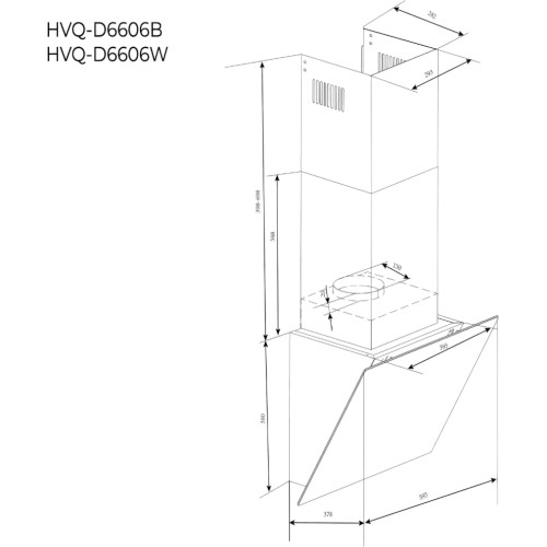 Вытяжка Haier HVQ-D6606B