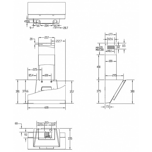 Вытяжка Haier HVX-W672GB