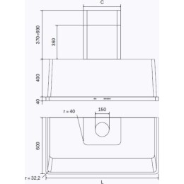Вытяжка Ilve AM150/BL