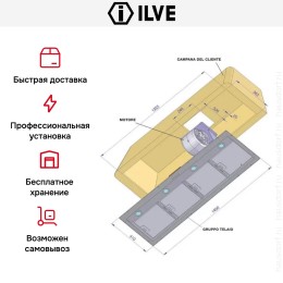 Встраиваемый модуль Ilve IAG-150