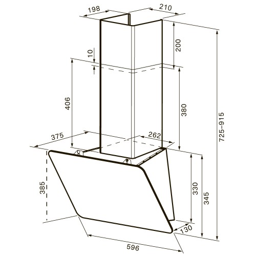 Вытяжка KRONA BELINDA 600 white SGC max