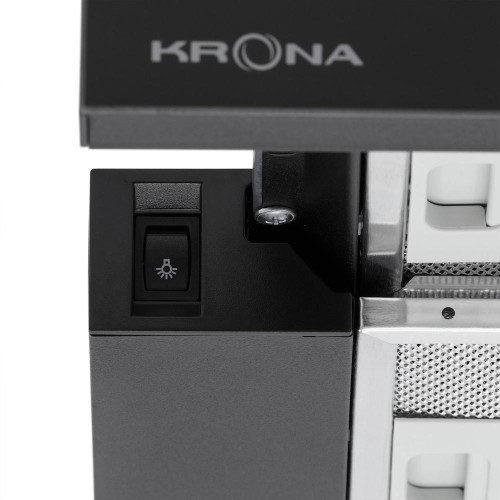 Встраиваемая вытяжка KRONA KAMILLA 600 2DN BL GLASS