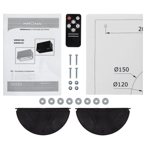 Встраиваемая вытяжка KRONA ZANDER 600 DN BLACK S
