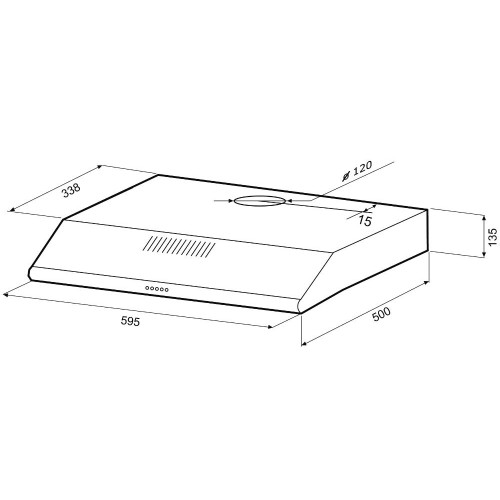 Вытяжка KRONA LIANA 600 INOX PB
