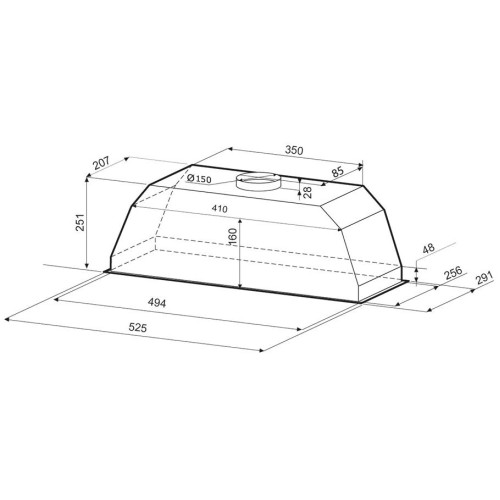 Вытяжка Krona AMBRA 600 inox PB