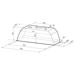 Вытяжка Krona AMELI 600 BLACK PB