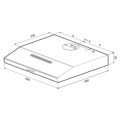 Вытяжка Krona BRIANA 600 INOX PB
