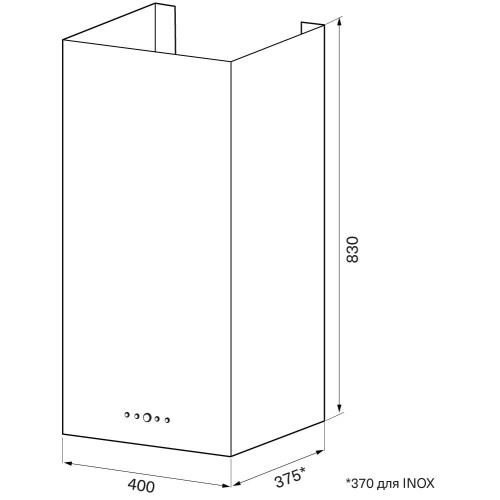 Вытяжка Krona DITA R 400 BLACK PB