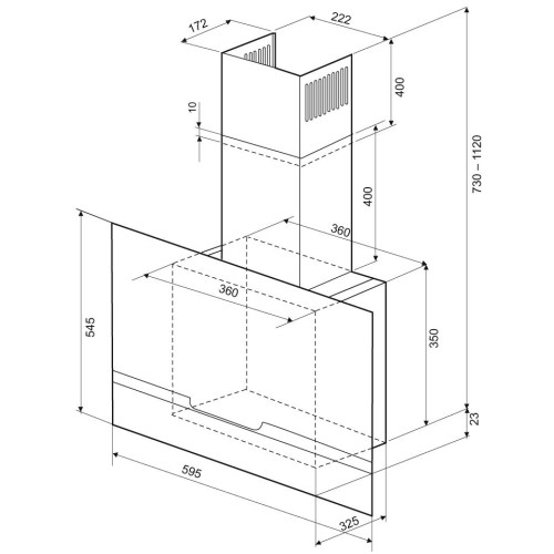 Вытяжка Krona DOMENIKA 600 BLACK S