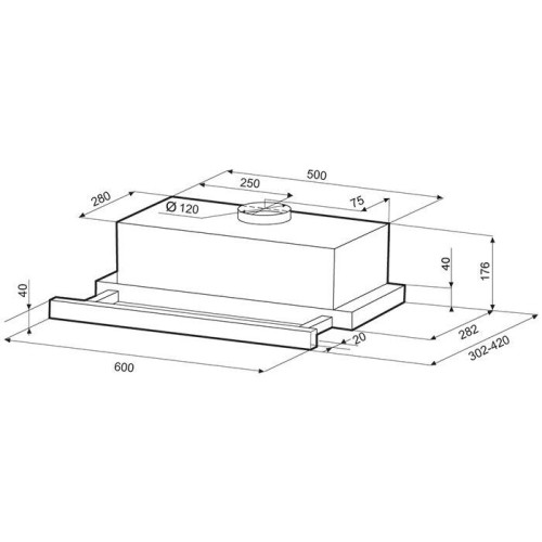 Вытяжка Krona KAMILLA ECO 600 B