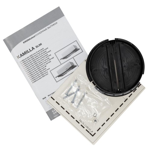 Встраиваемая вытяжка KRONA Kamilla slim 600 inox/inox (2 мотора)