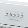 Встраиваемая вытяжка Krona KATE 600 GLASS WHITE PB