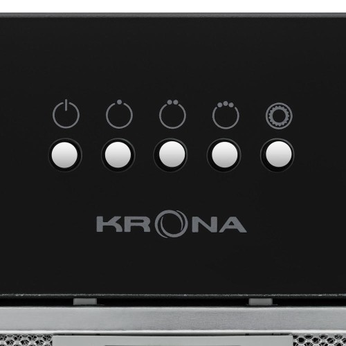 Встраиваемая вытяжка Krona LUISA 600 GLASS BLACK PB