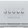 Встраиваемая вытяжка Krona LUISA 600 GLASS WHITE PB