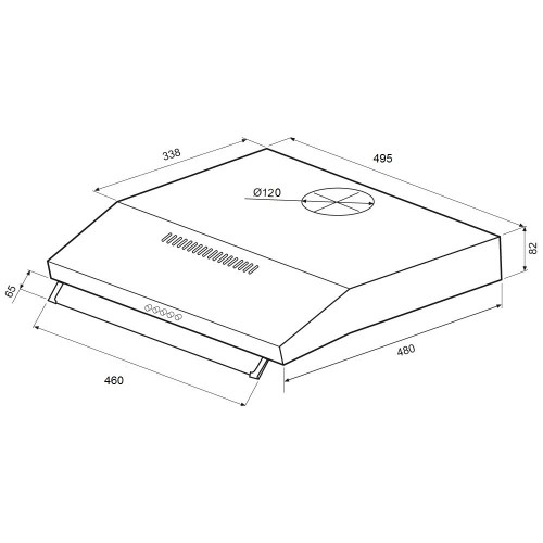 Вытяжка Krona OSTEN 500 black PB