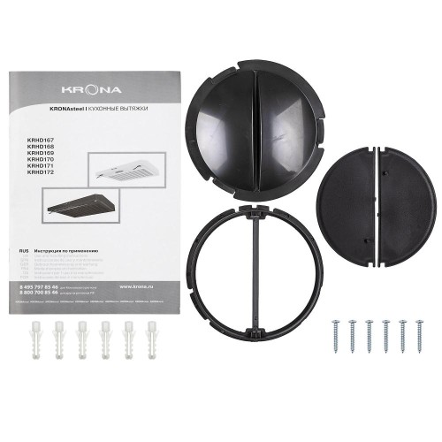 Вытяжка Krona OSTEN 600 black PB