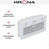 Встраиваемая вытяжка Krona ELISA 600 GLASS WHITE PB