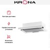 Встраиваемая вытяжка KRONA KAMILLA 600 GLASS WHITE