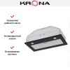 Встраиваемая вытяжка Krona KATE 600 GLASS BLACK PB
