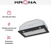 Встраиваемая вытяжка Krona KATE 600 GLASS BLACK PB