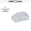 Встраиваемая вытяжка Krona KATE 600 GLASS WHITE PB
