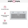Встраиваемая вытяжка Krona LUISA 600 GLASS WHITE PB