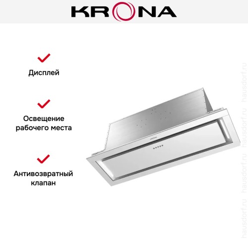 Встраиваемая вытяжка Krona SELINA 900 PRM INOX 3P купить в Москве и Санкт-Петербурге