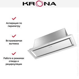 Встраиваемая вытяжка Krona SELINA 900 PRM INOX 3P