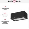 Встраиваемая вытяжка Krona SINTIA 600 BLACK PB
