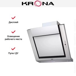 Вытяжка Krona AMANDA Silent white glass 5P