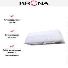 Встраиваемая вытяжка KRONA Ameli 900 inox  PB