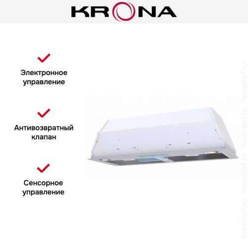 Встраиваемая вытяжка KRONA Ameli 900 white S купить в Москве и Санкт-Петербурге