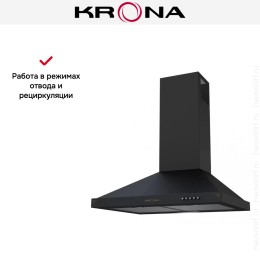 Вытяжка KRONA BELLA 600 BLACK RETRO PB