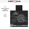Вытяжка Krona DOMENIKA 600 BLACK/INOX S