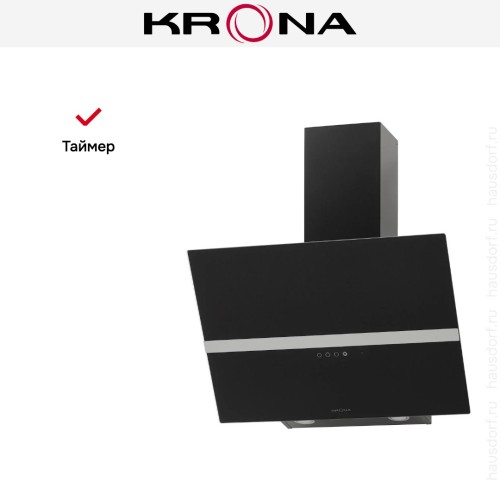 Вытяжка KRONA GABRIELE E 600 black/inox 1 S