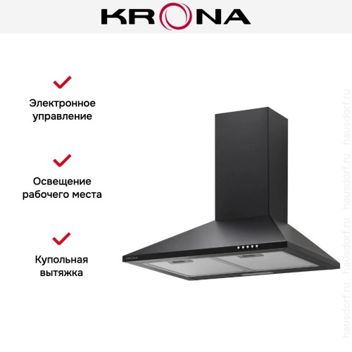 Вытяжка KRONA JANNA T 600 black PB