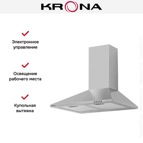 Вытяжка KRONA JANNA T 600 inox PB