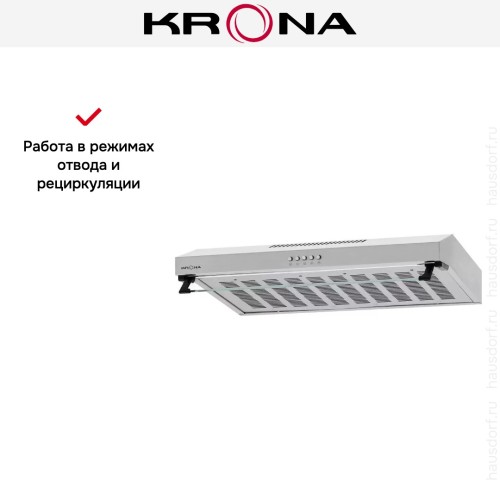 Вытяжка Krona OSTEN 600 inox PB