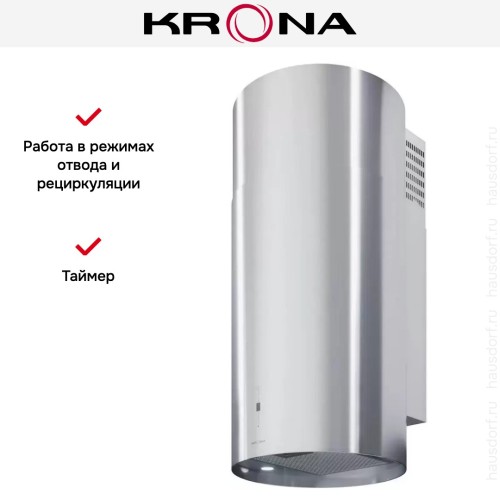 Вытяжка Krona TETIS 400 INOX 4P