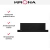 Вытяжка Krona UNA 600 black PB