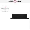 Вытяжка Krona UNA 600 black PB